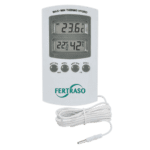 Thermo-hygrometer + sensor Incl. batterijen Min-Max met losse Temperatuur sensor